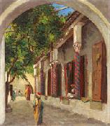 Johann Georg Grimm Arabische Gasse . oil